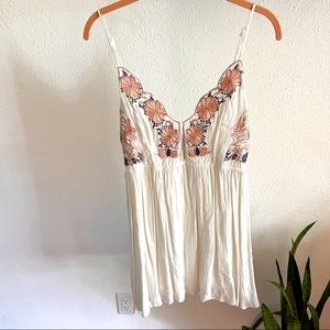 Lulus- white baby doll dress